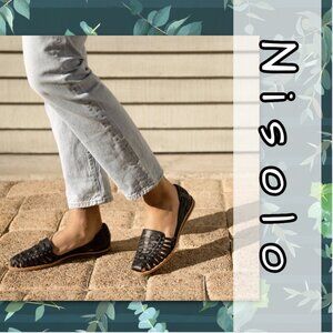 Nisolo Huarache Sandals - Black